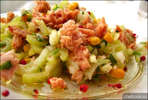 Рецепт вкусного салата с тунцом